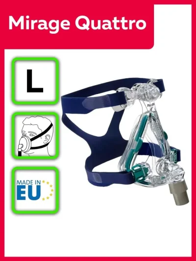 Рото-носовая СИПАП маска Mirage Quattro Resmed