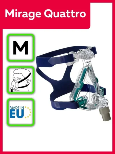 Рото-носовая СИПАП маска Mirage Quattro Resmed