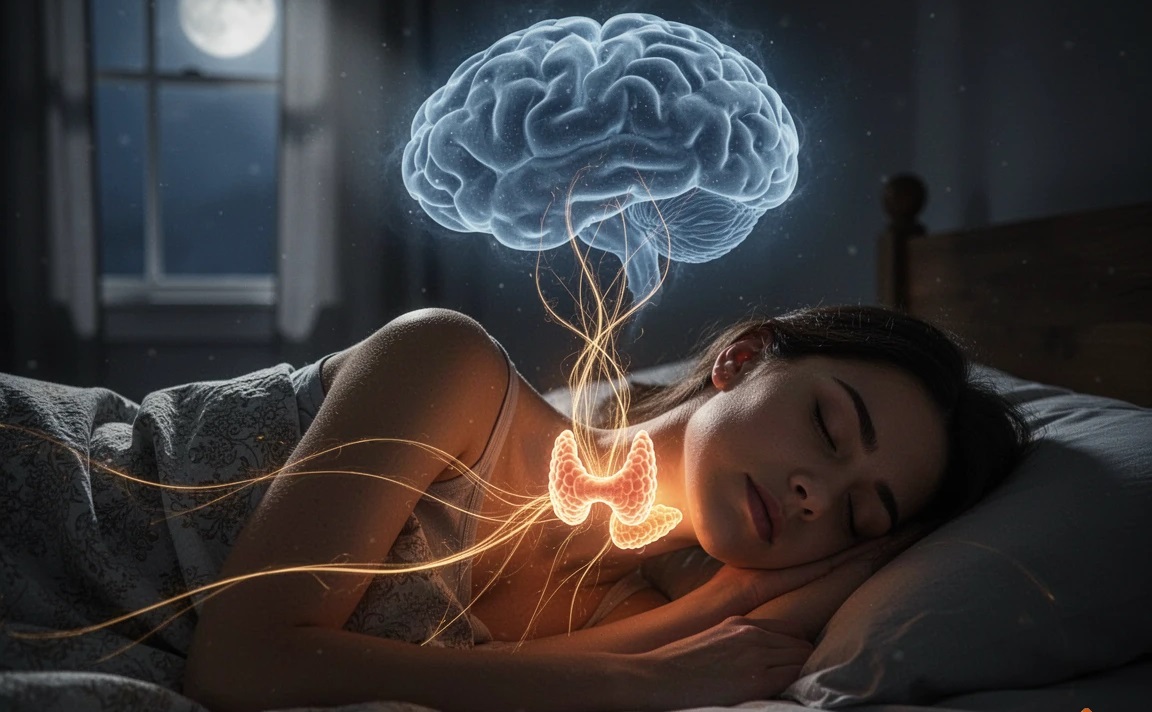 Щитовидная железа и нарушения дыхания во сне инфографика